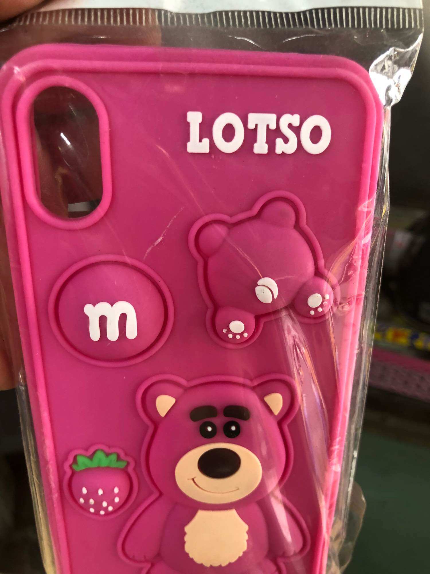 Ốp lưng iPhone XS/XSmax dẻo lưng hình gấu dâu
