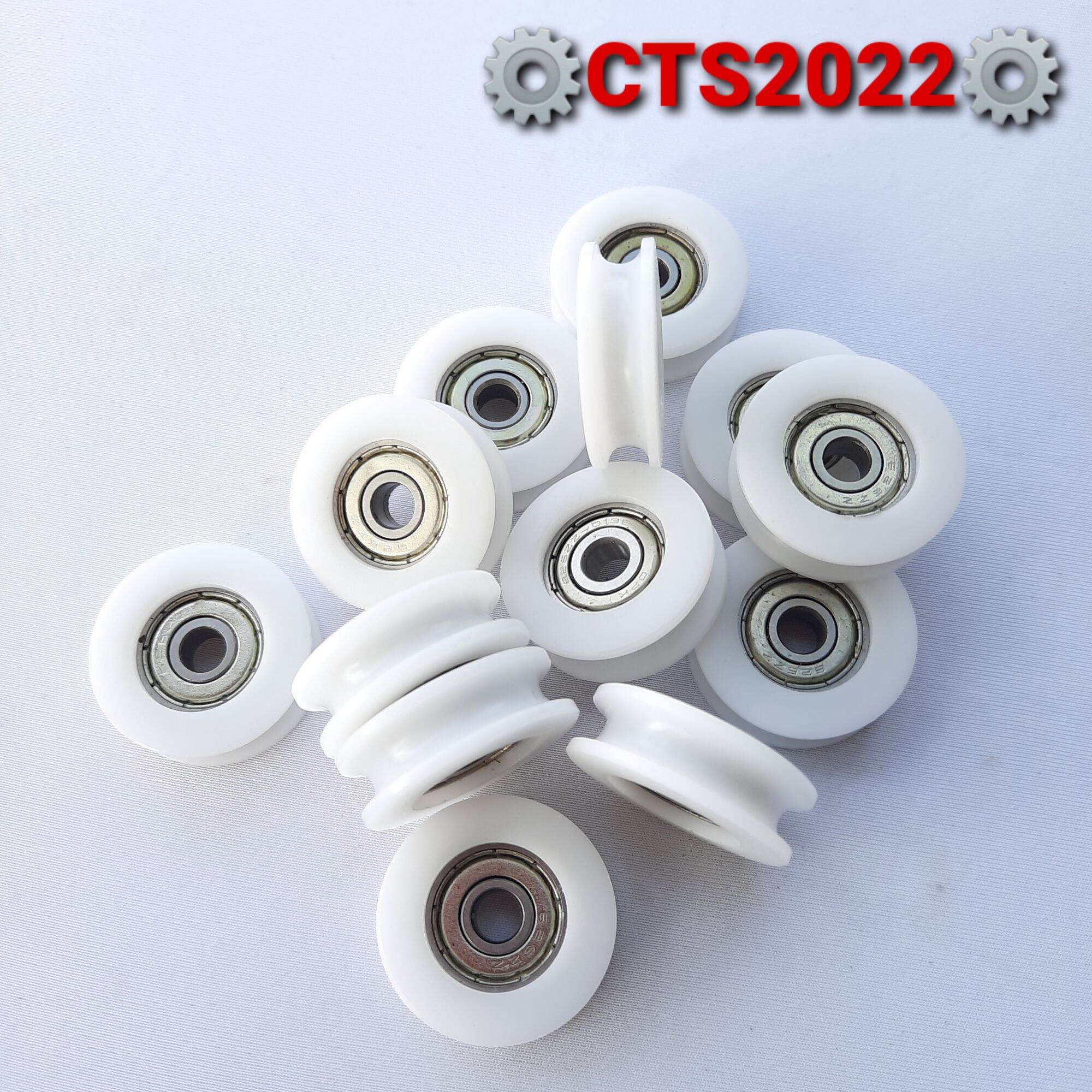 Con lăn nhựa dẫn hướng phi 30mm trục phi 6mm