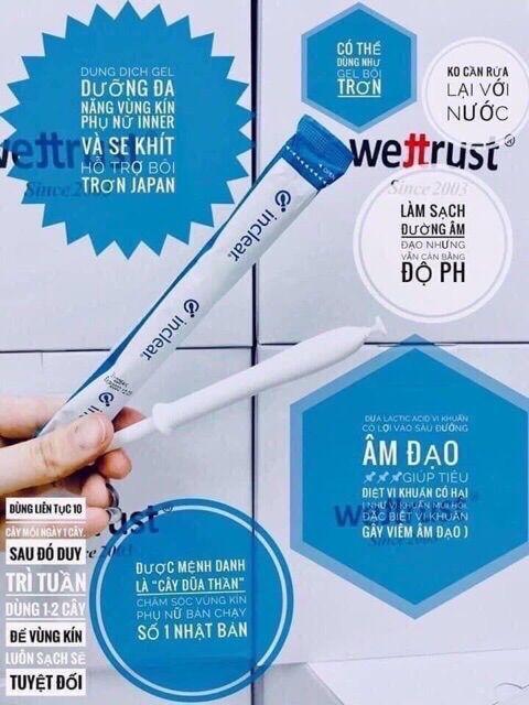 Đũa Thần Dung dịch vệ sinh inclear ( hộp 10 ống) Nhật bản