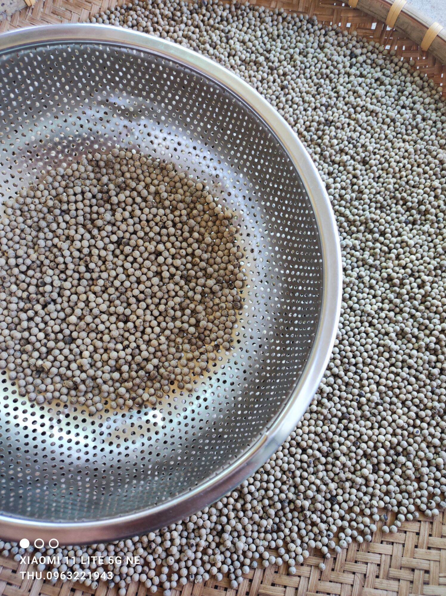 1kg hạt tiêu trắng (tiêu sọ) nhà làm thủ công