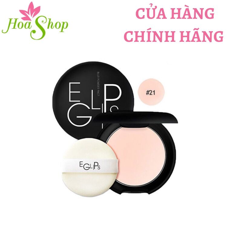 Phấn phủ siêu mịn, che lỗ chân lông tốt Eglips Blur Powder Pact # 21