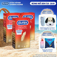 Bộ 3 hộp bao cao su Durex Fetherlite siêu mỏng, size 52.5mm, 12 bao/hộp