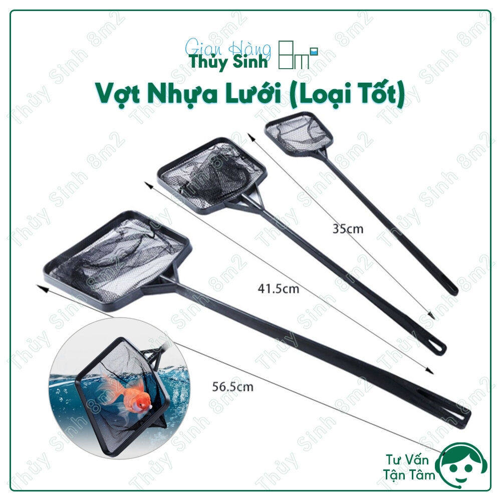 Vợt cá nhựa đen, vợt cá lớn, vợt đen | 8m2