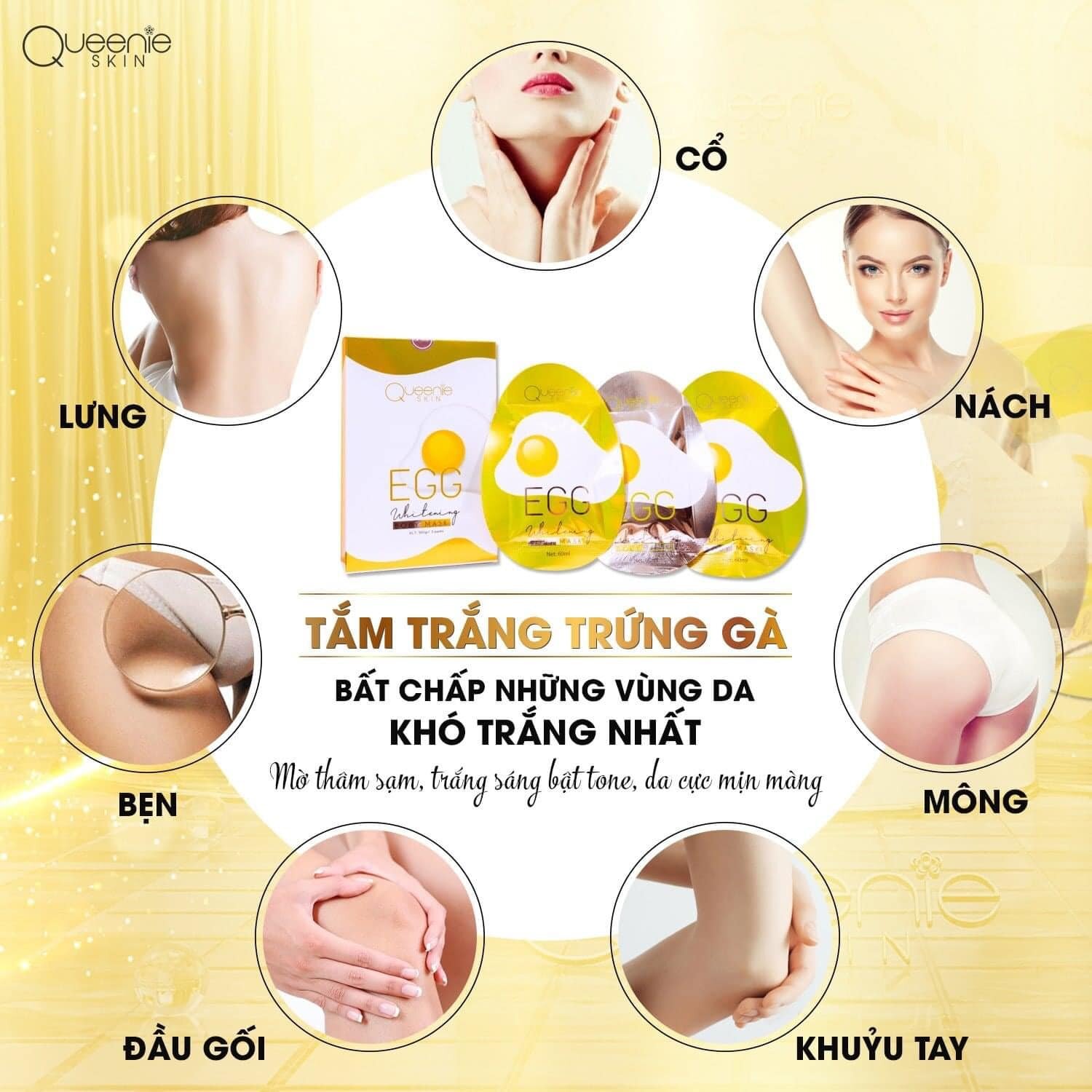 Tắm Trắng Trứng Queenie Skin
