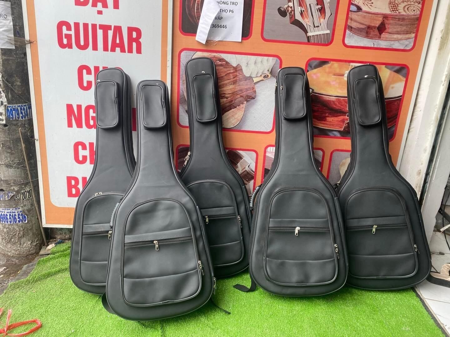 Bao da guitar 5 lớp chất da siêu dầy