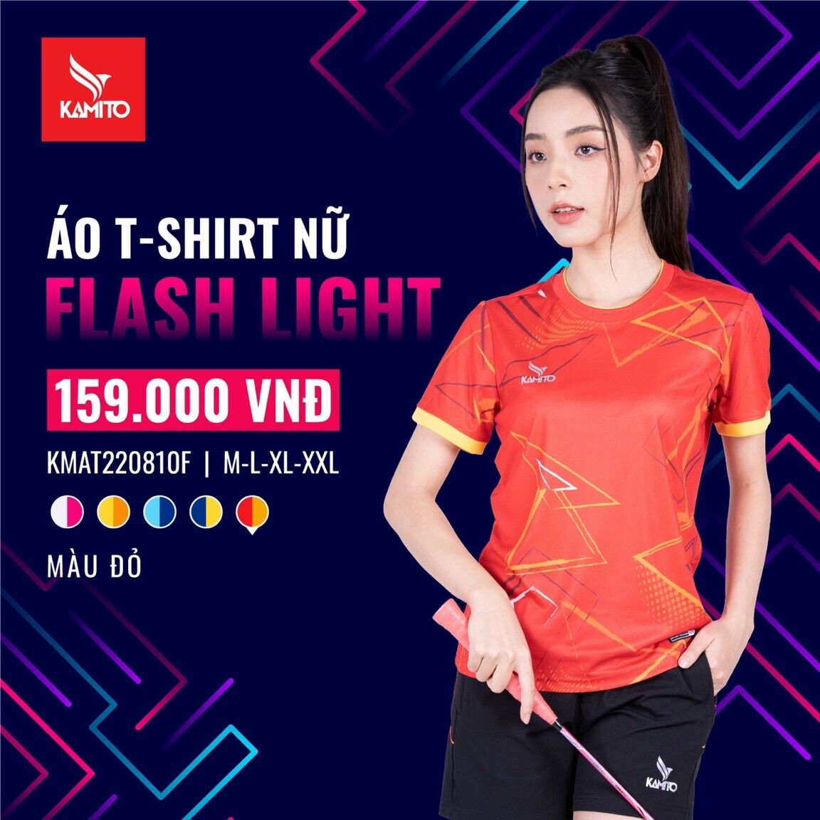 ÁO T-SHIRT THỂ THAO NỮ KAMITO
