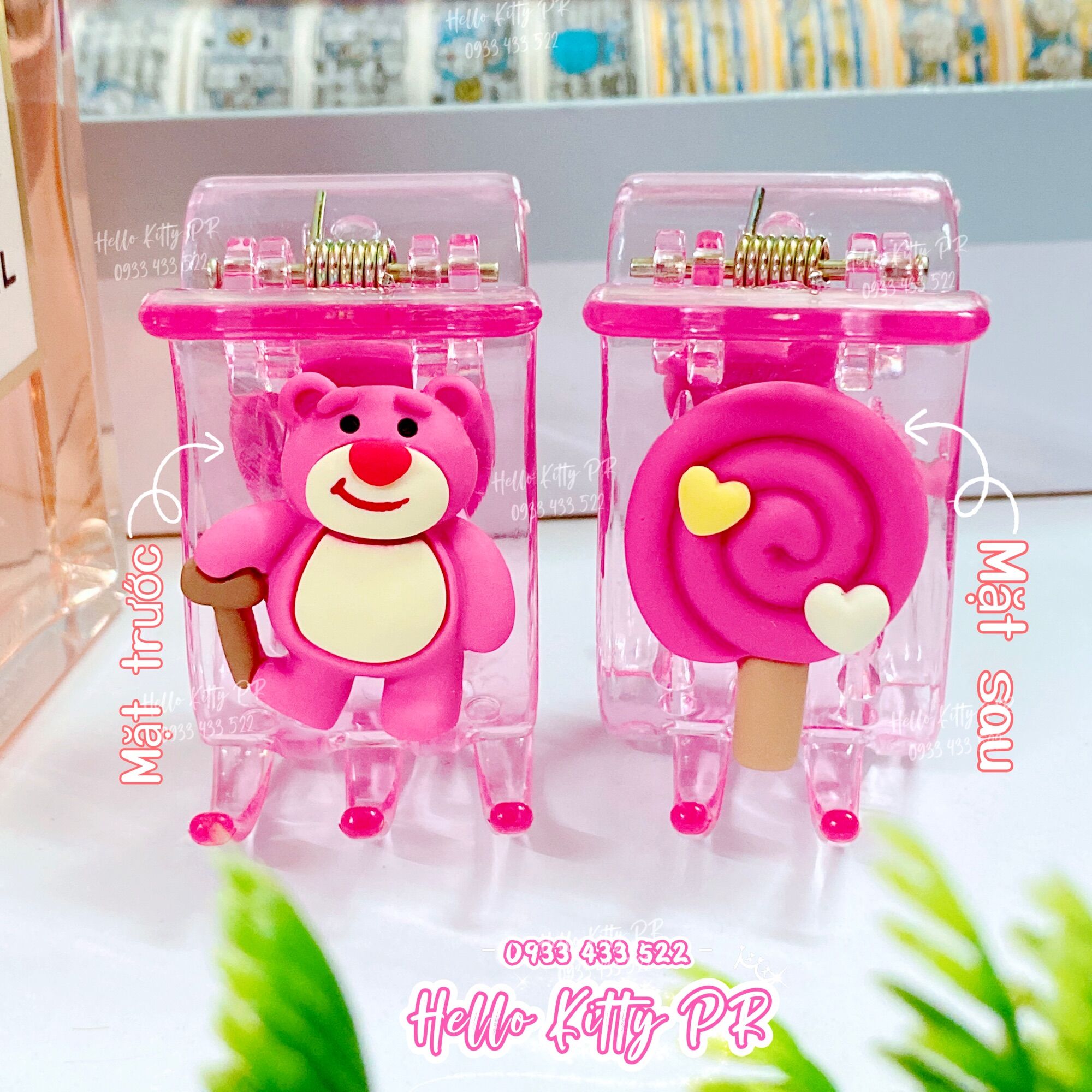 [Freeship Max] Kẹp càng cua 3 răng - 5 răng gấu dâu Lotso