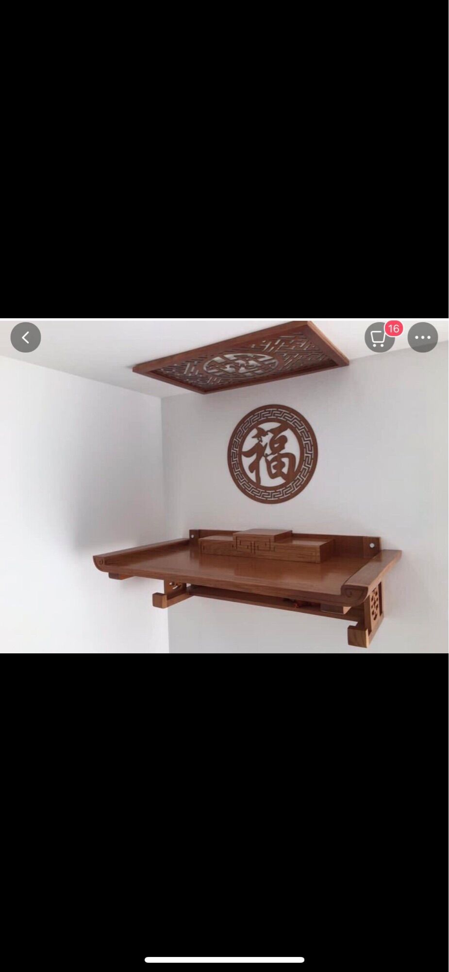 Bàn thờ gỗ sồi 61cm