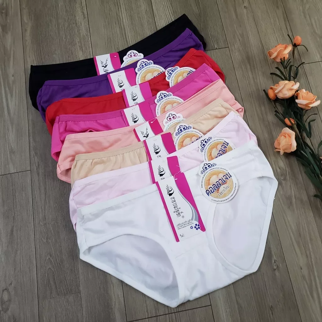 Quần Lót Nữ - Set 10 quần lót cotton thái lan form vừa 30-48KG mang vừa- quần cho bé gái mới lớn