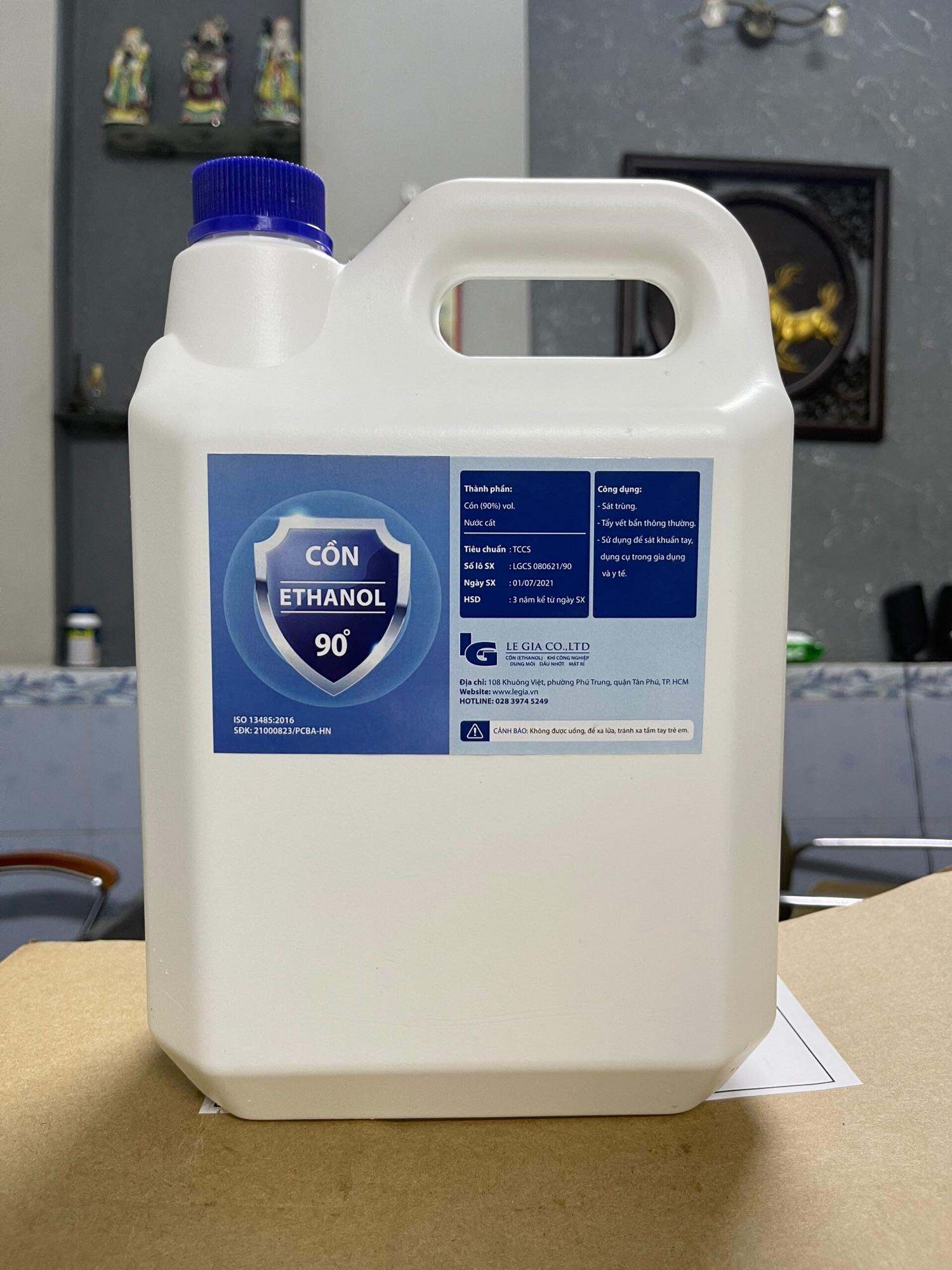 Cồn 90 độ can 5Lít