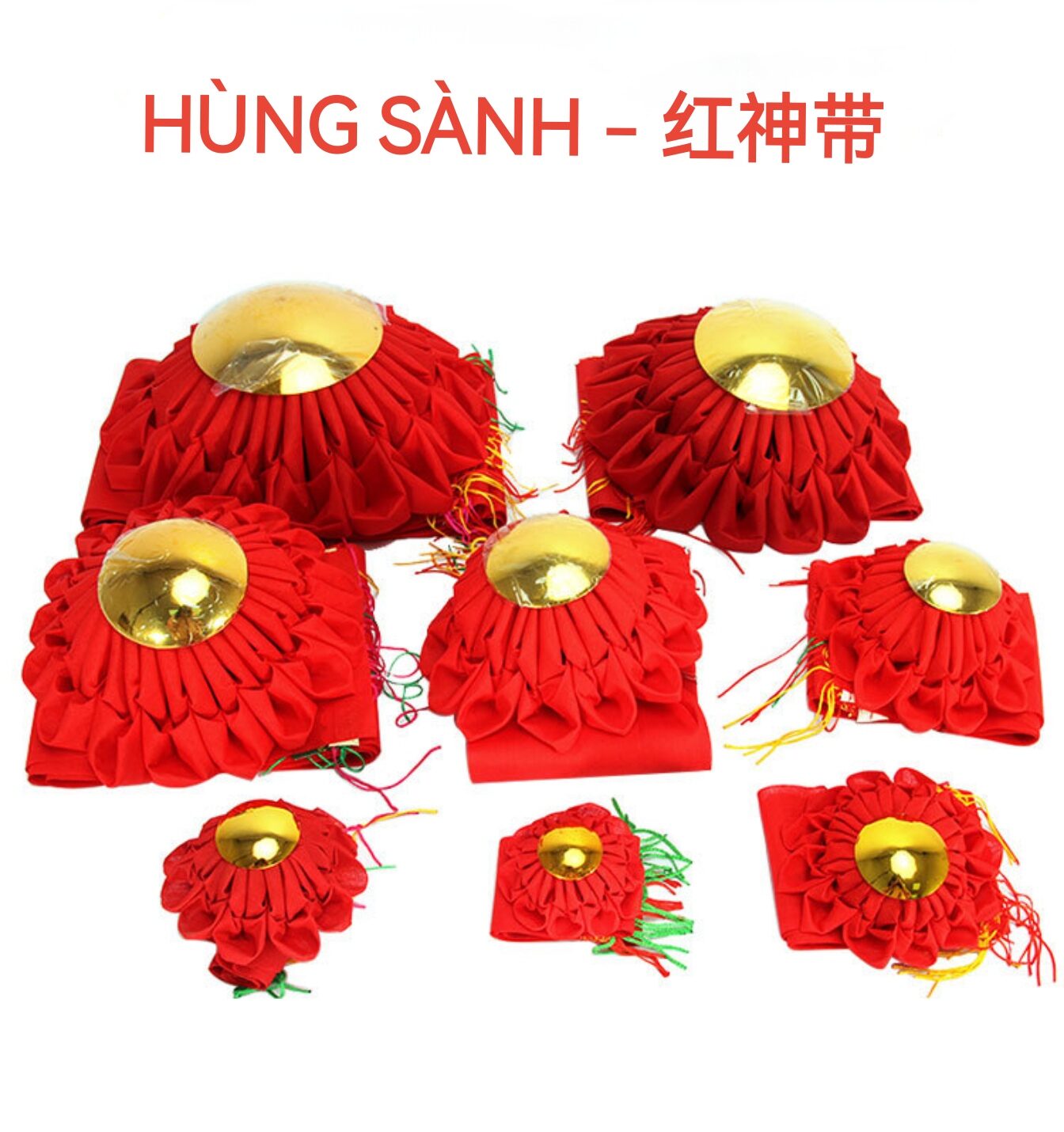 Hùng sành - dây vải đỏ phủ bài vị thờ cúng nhiều cỡ