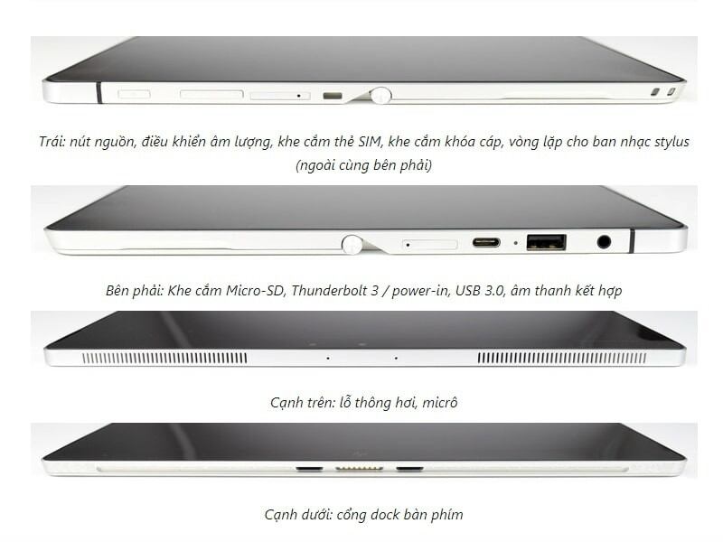 máy tính bảng hp elite x2 1012 g1 chip core M3.ram 4g.ssd 128