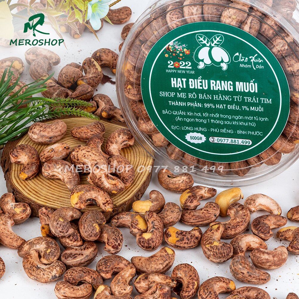 500GRAM HẠT ĐIỀU RANG MUỐI NGUYÊN LỤA (380-410 HẠT/KG, HẠT LỚN) XẾP HỘP. CÓ HỒ SƠ CÔNG BỐ, XUẤT HÓA ĐƠN CÔNG TY ĐẦY ĐỦ