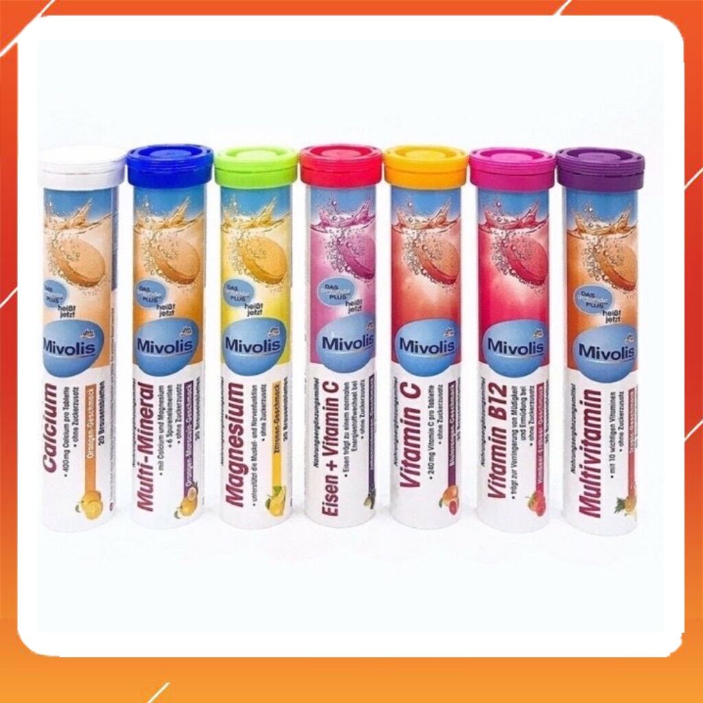 Viên C sủi Mivolis Đức ống 20 viên