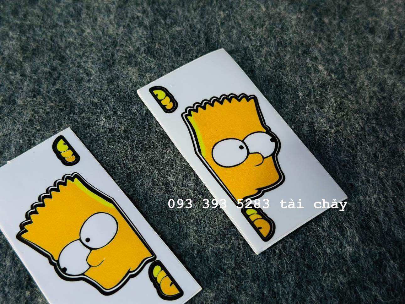 [ 1 MIẾNG ] TEM SIMSON SIZE NHỎ DÁN TRANG TRÍ XE