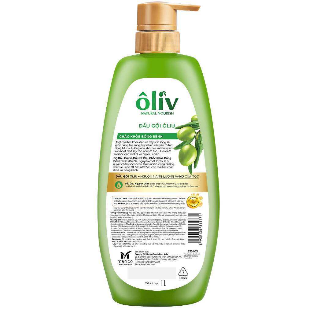 Dầu Gội Ôliv Chắc Khỏe và Bồng Bềnh 1Lít