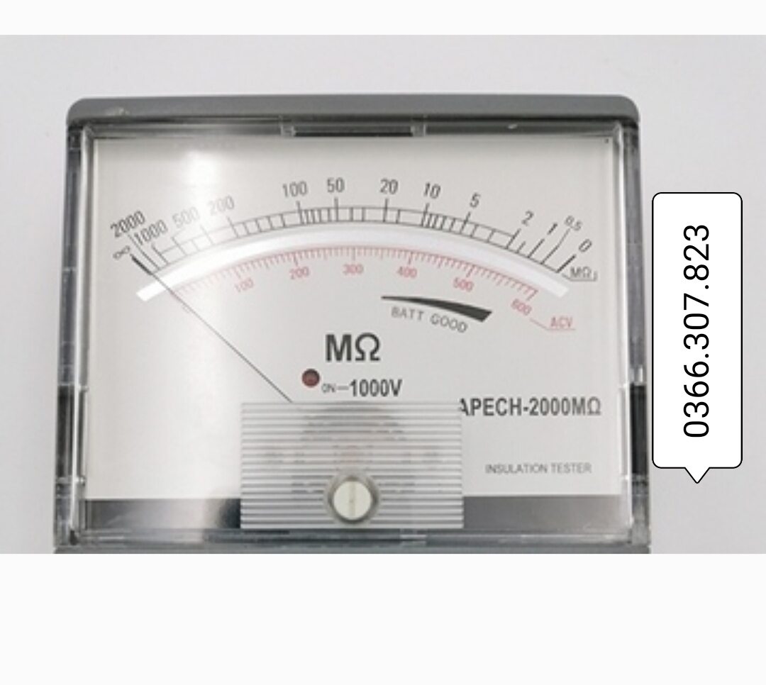 Apech 2000mω, 1000V Insulation Resistance Meter