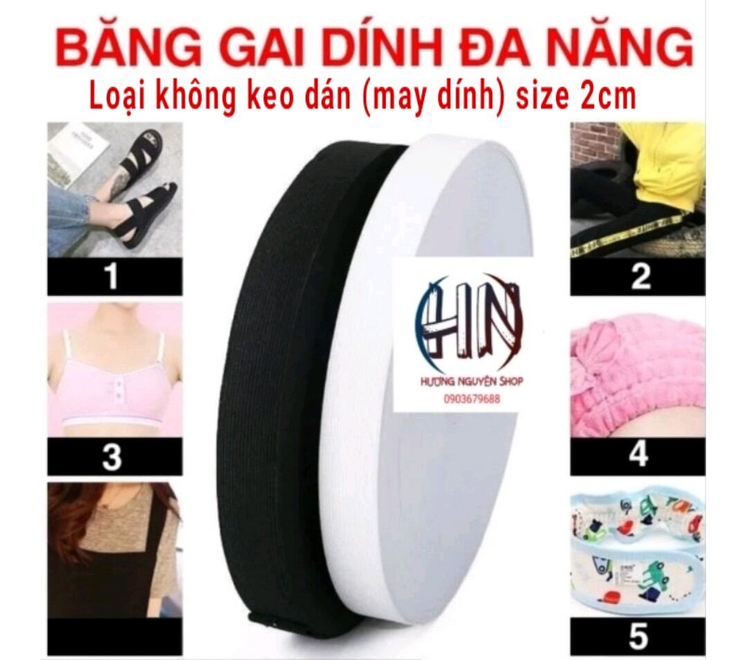 Combo Dán xé dính xé Băng Dính Gai Làm Đồ Handmad khổ rộng 2cm 4cm dài 1M khách vui lòng chọn