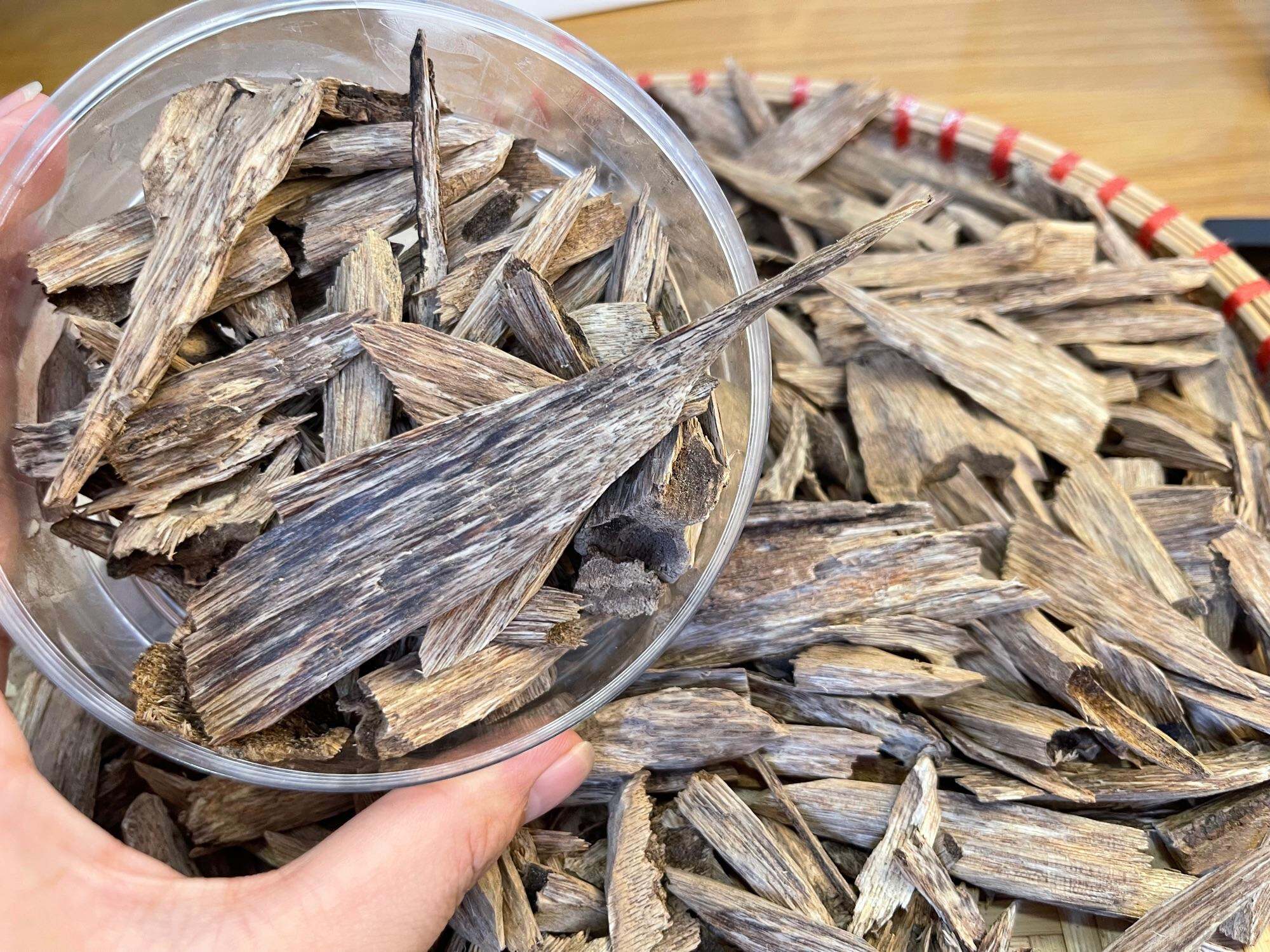 Kiến Tốc vụn dầu trầm đậm - Miếng giác trầm hương thiên nhiên