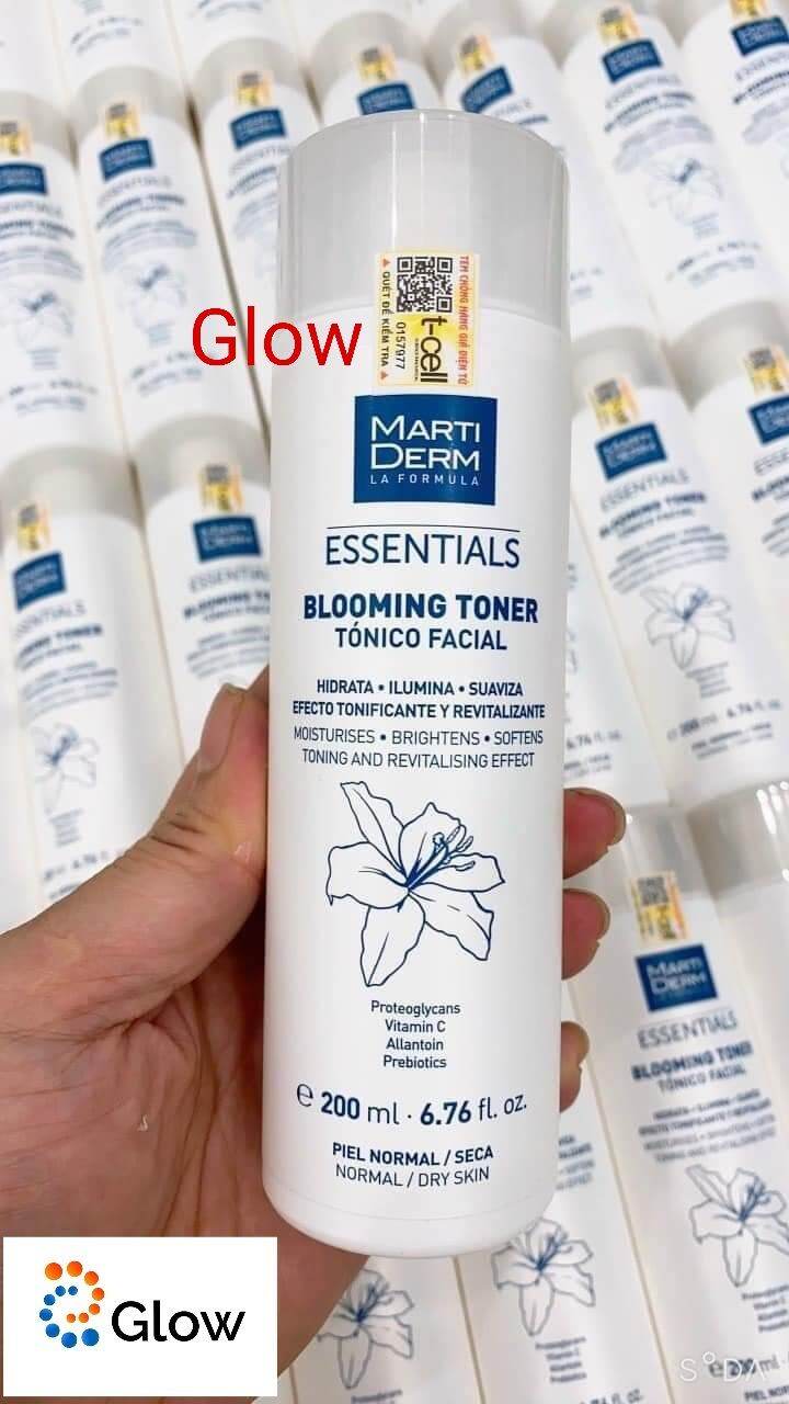 [Hcm Hàng Cty] Nước Cân Bằng Dưỡng Ẩm Cho Da Thường Đến Khô - Martiderm Essentials Blooming Toner