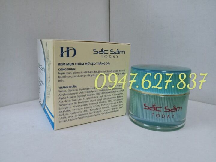 Kem mụn thâm trắng da sắc sâm today 12g