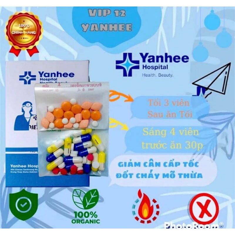 Giảm cân vip 14 pp yanhee cấp tốc tiêu diệt mỡ thừa