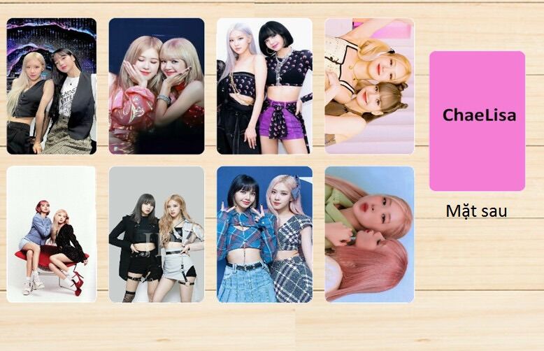 SET 8 ảnh bo góc LiChaeng Lisa và Rose Blackpink