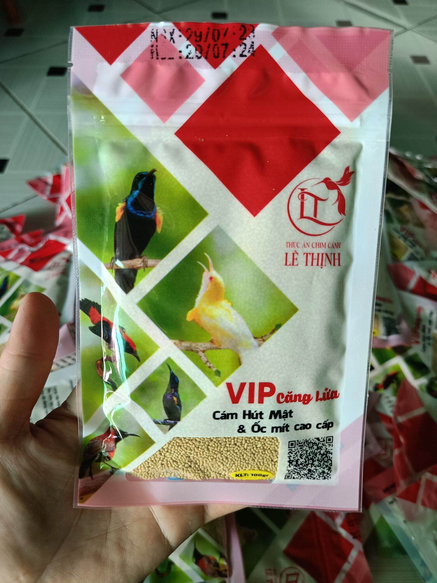 10 cám vip lê thịnh gói 100gr tặng 2 túi bổi