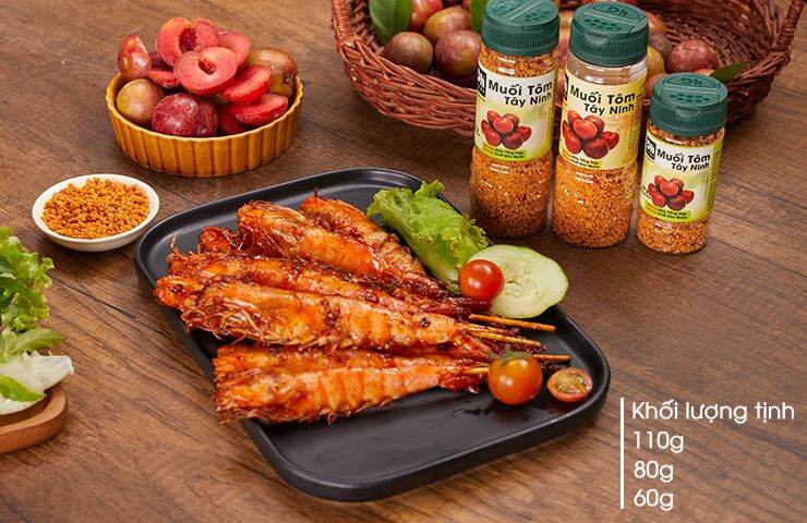MUỐI TÔM TÂY NINH Dh Foods SIZE TRUNG 80g