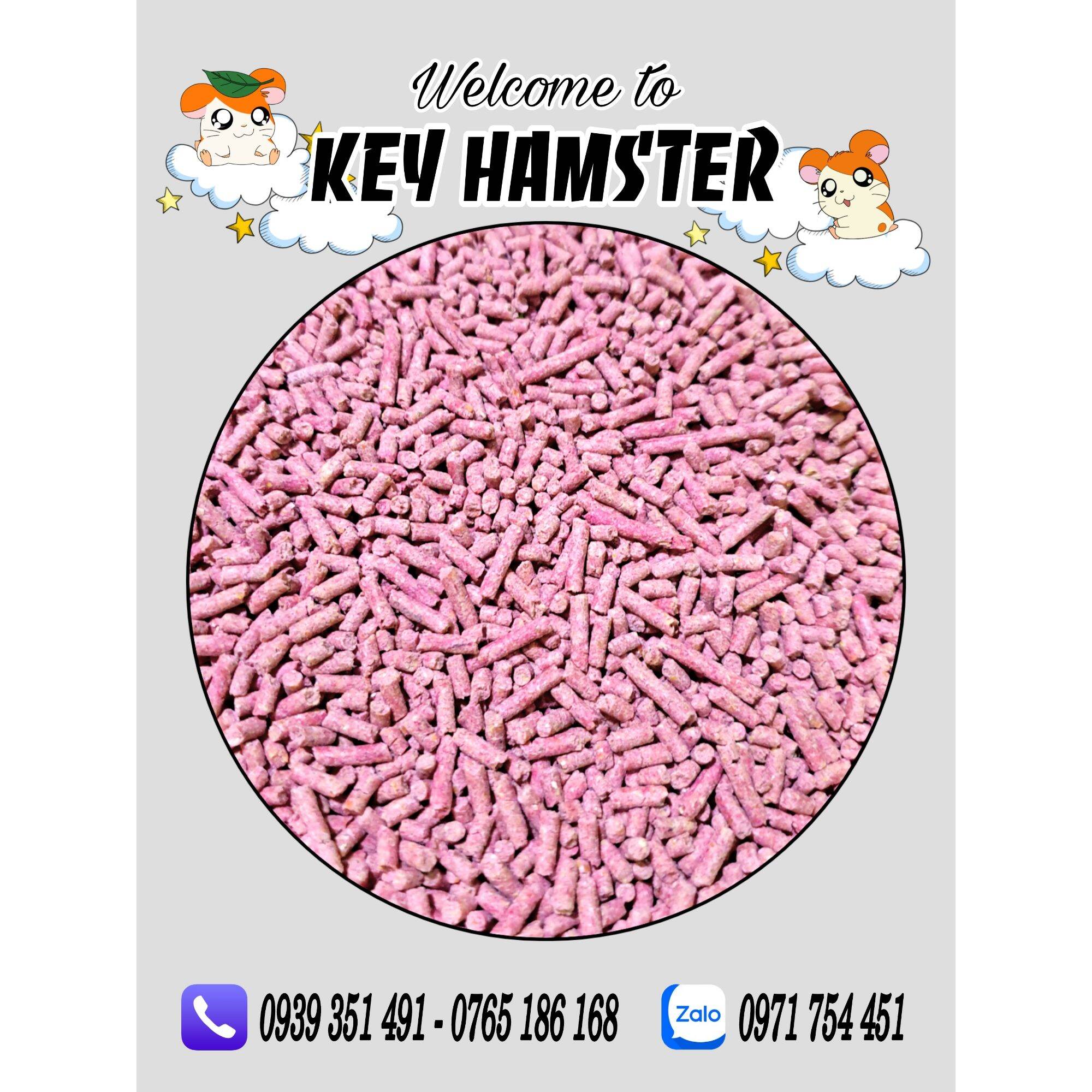 Cát đậu nành - cát lót chuồng hamster.