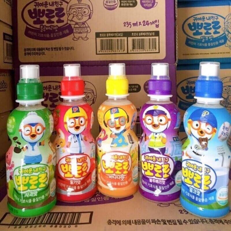 Combo 6 chai Paldo poporo đủ vị 235ml Hàn quốc