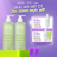 Bộ đôi Gel rửa mặt không có xà phòng, làm sạch, loại bỏ tế bào da chết SVR SEBIACLEAR GEL MOUSSANT 400ml