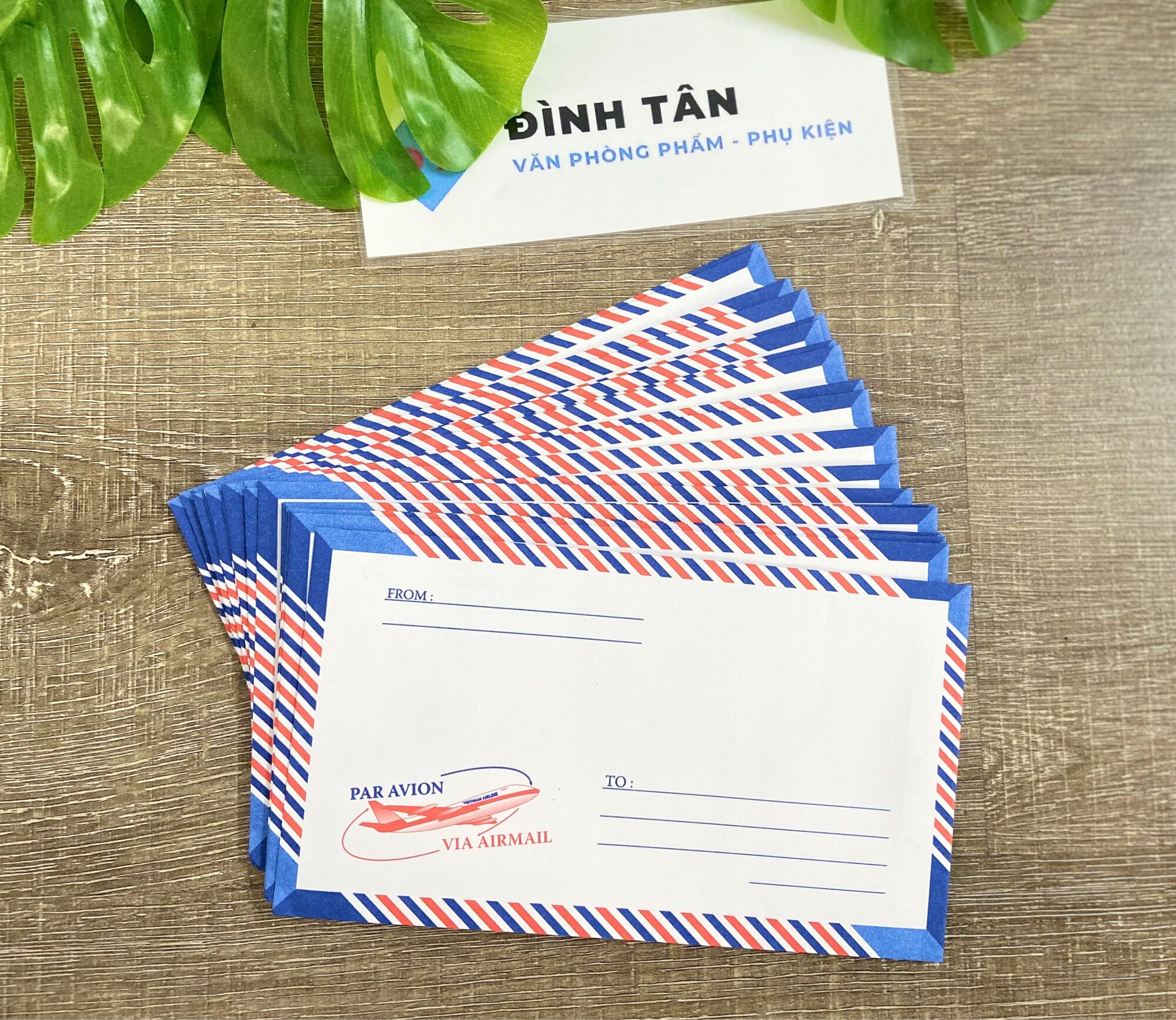 Set 10 cái bao thư sọc - phong bì thư