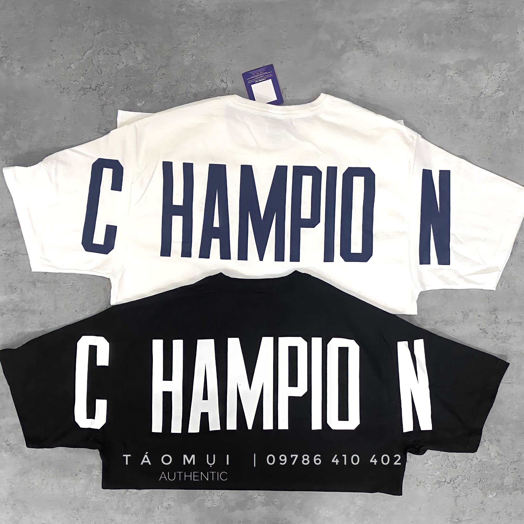 [REAL] Áo thun Champion Heritage Oversize Logo Arch