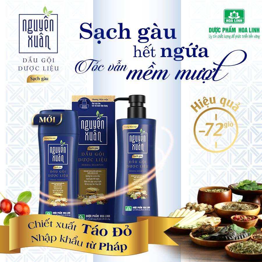 dầu gội nguyên xuân sạch gàu chiết xuất tìe táo đỏ mới