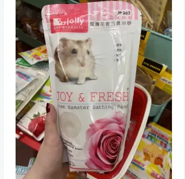 Cát Tắm Hamster | Thú Nhỏ Hương Hoa Hồng Jolly Joy & Fresh Bathing Sand (1kg)