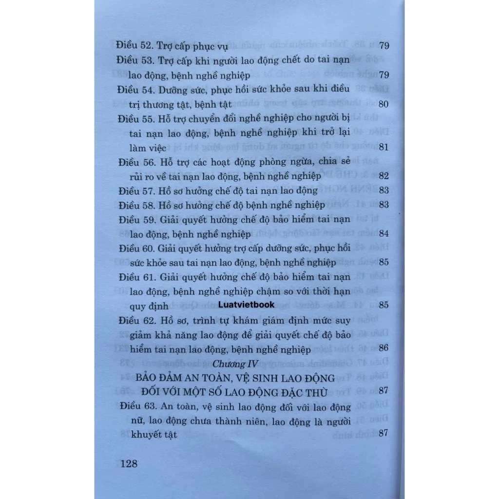 Luật An Toàn Vệ Sinh Lao Động ( Hiện hành )
