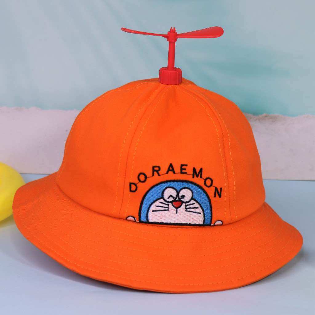 Nón / mũ tai bèo thêu doremon chong chóng cho bé thời trang