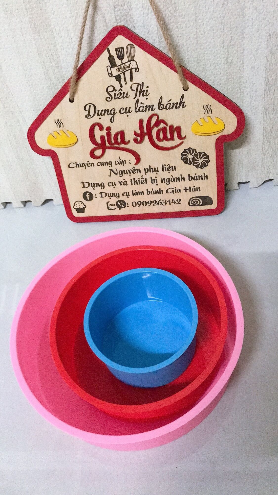 Khuôn silicon tròn 22cm