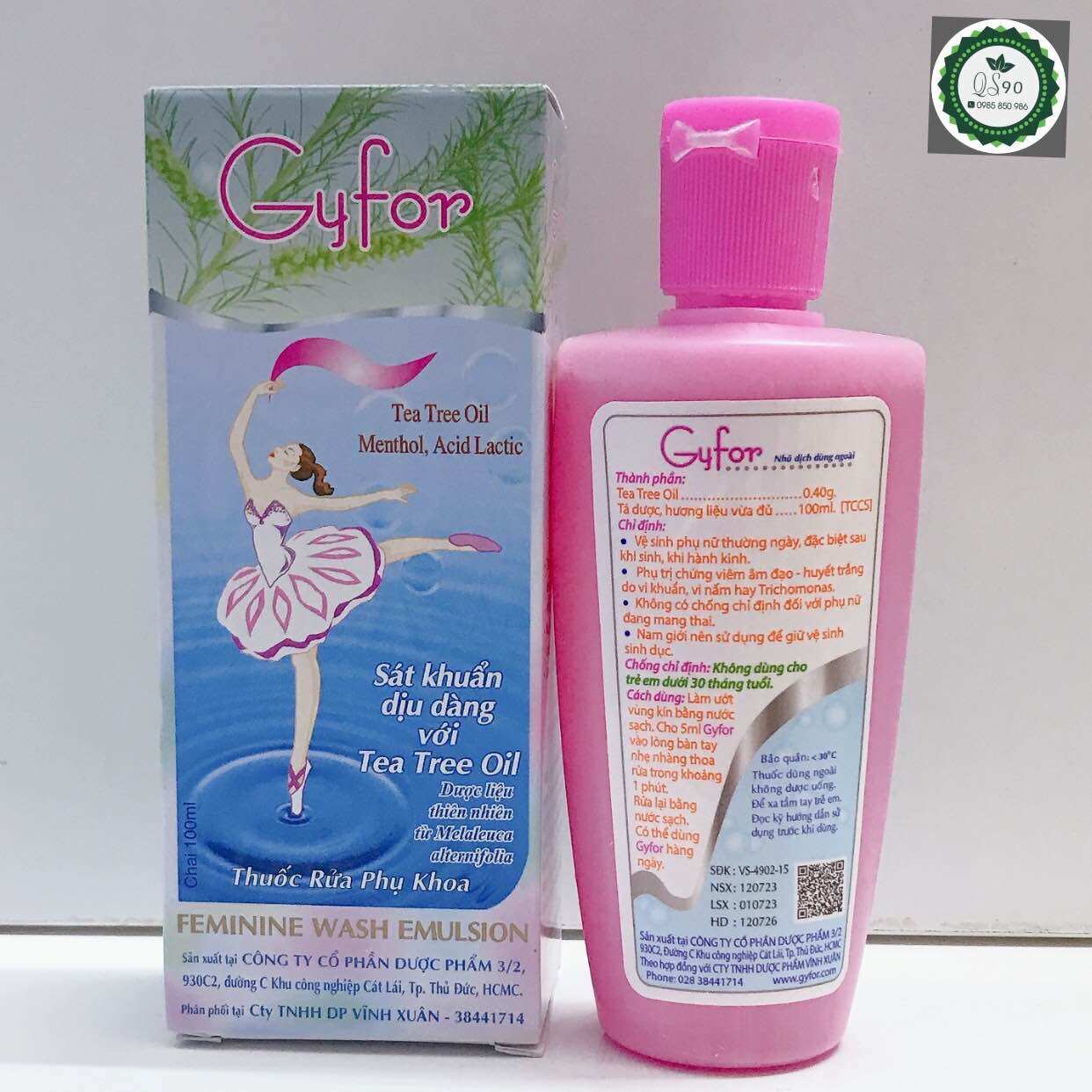 Dung Dịch Rửa Phụ Khoa Gyfor chai 100ml