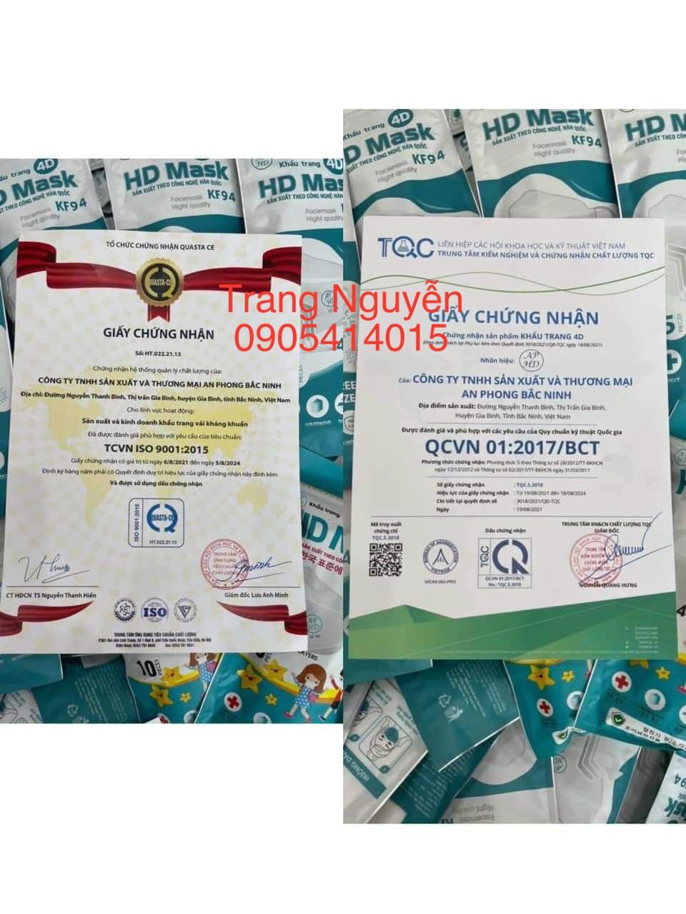 Khẩu trang kf94 em bé an phong