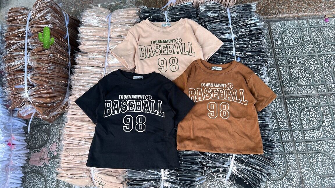 Áo croptop chữ in BaseBal 98