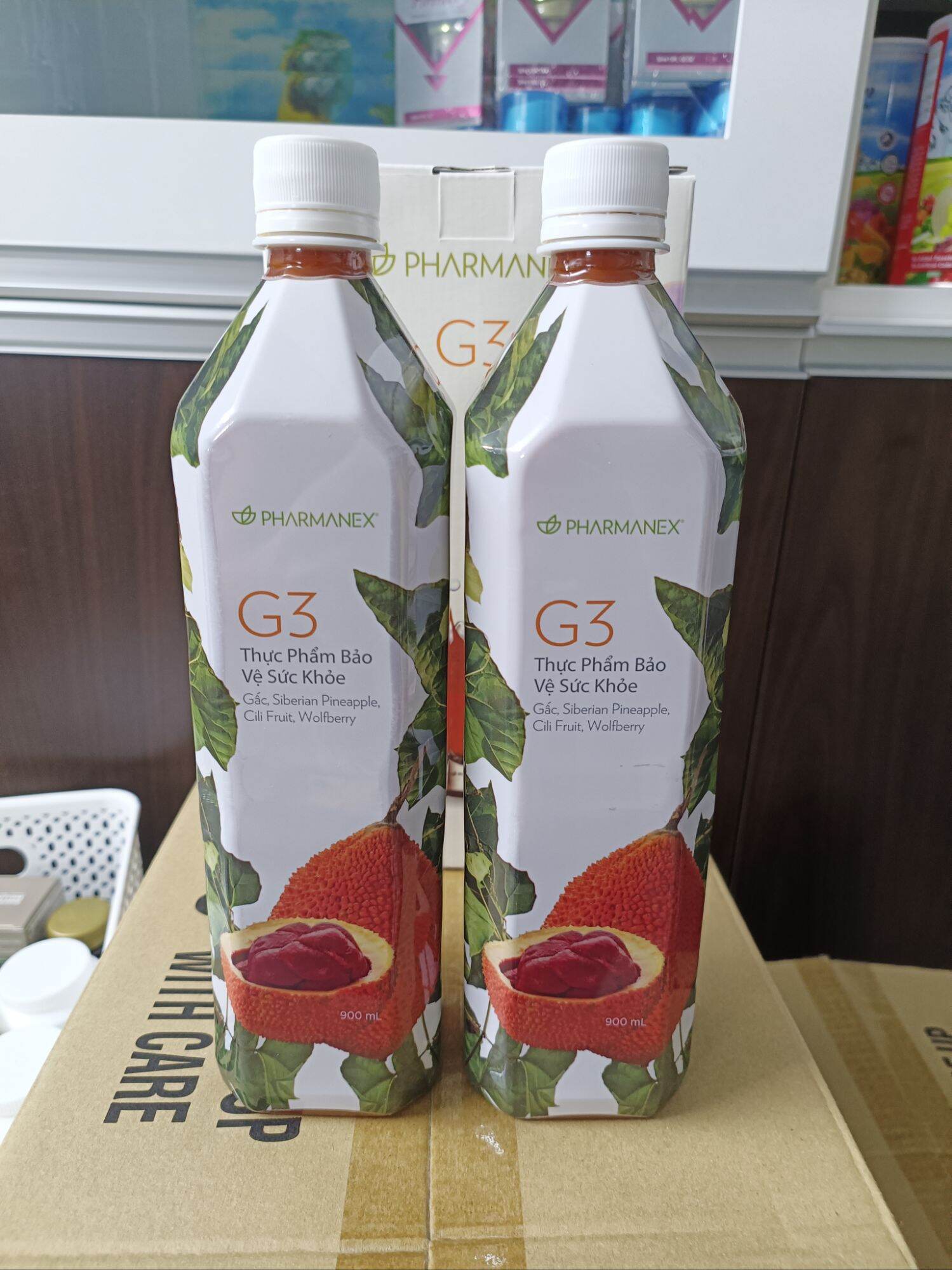 Nước gấc g3 nuskin giúp chống oxy hóa cao.