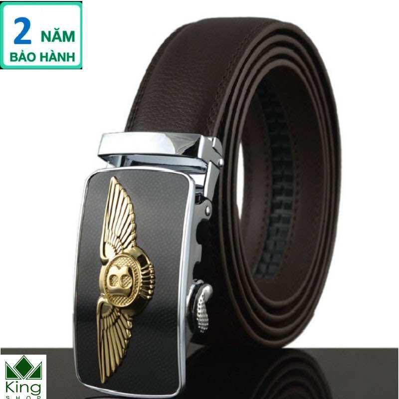 [HÀNG CHẤT - GIÁ RẺ ]Thắt Lưng Dây Nịt Nam Da Bò 100%  Khóa Tự Động Cao Cấp - Đồ Da Kingshop