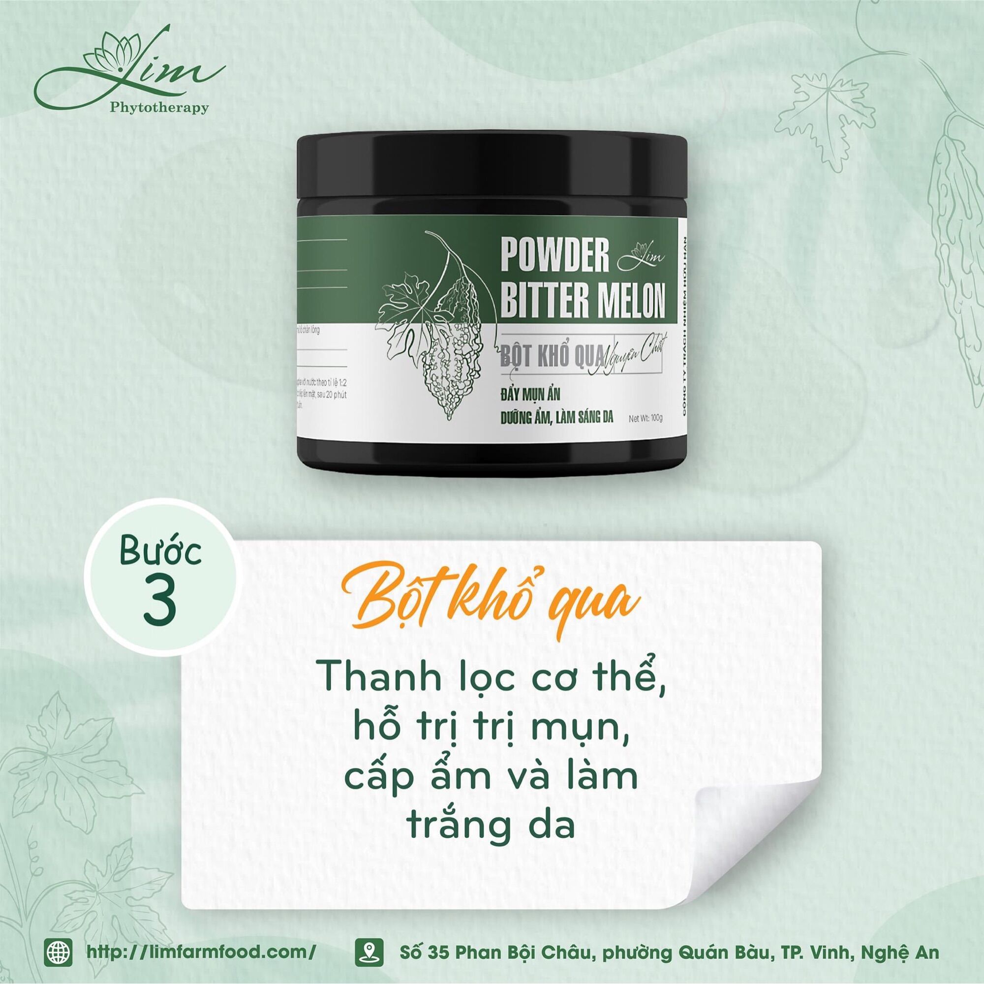 Bột khổ qua nguyên chất