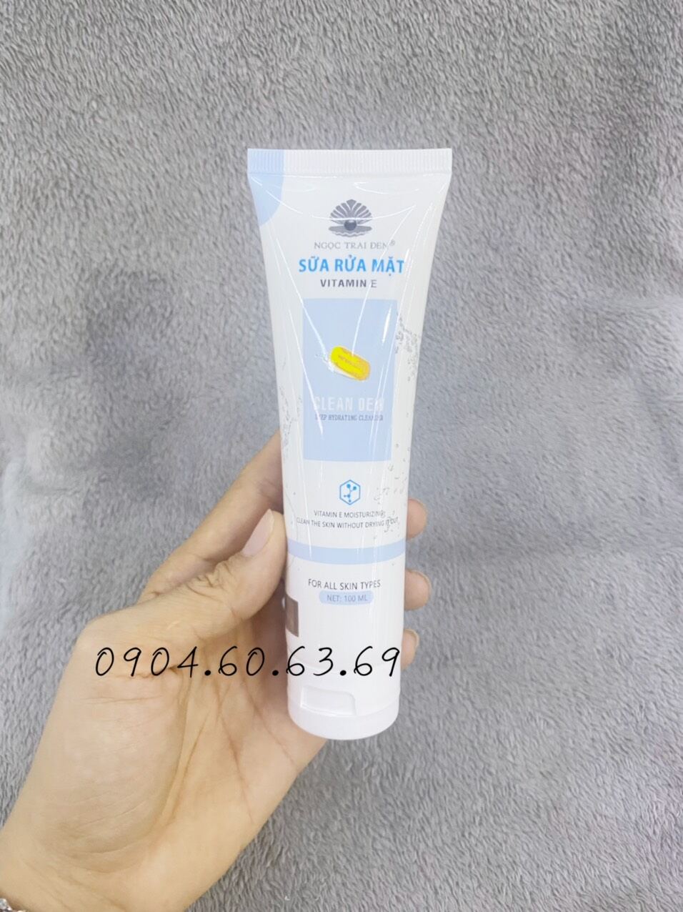 Sữa Rửa Mặt NGỌC TRAI ĐEN 100ml Vitamin E
