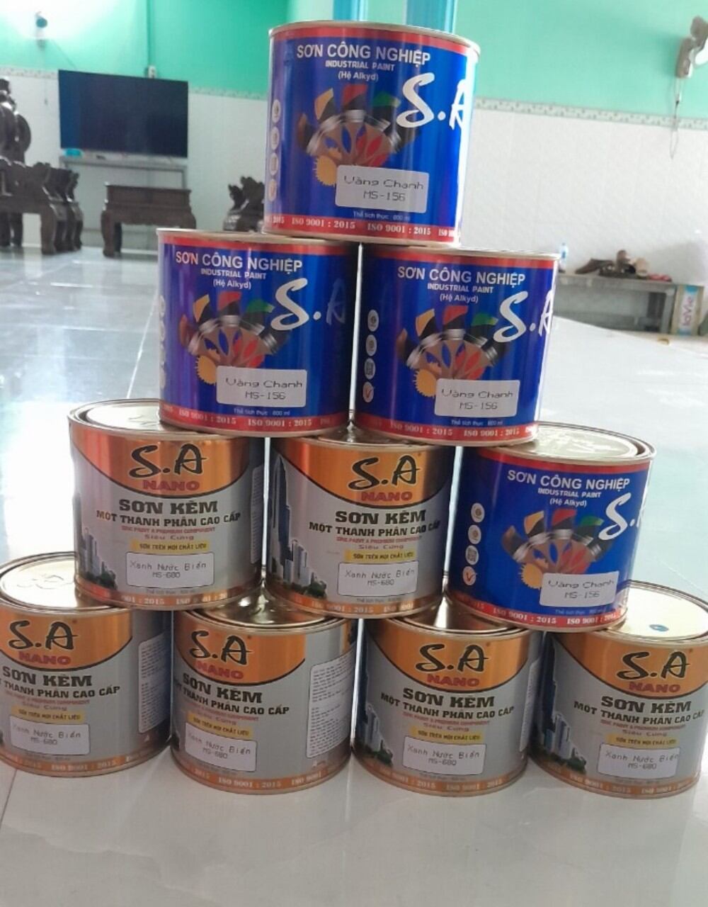 Sơn công nghệ đa năng S.A, sơn trên inox, kẽm, sắt, gỗ