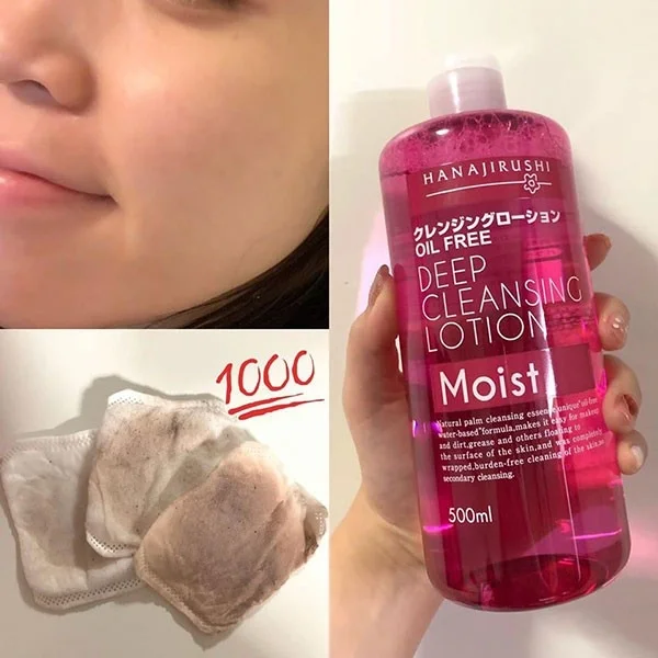 Tẩy trang Hanajirushi Deep Cleansing Lotion Moist 380ml