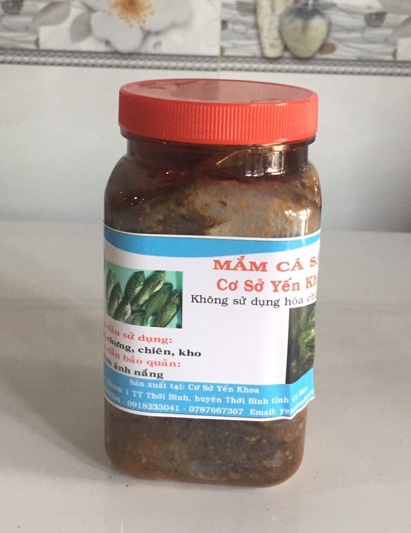 Mắm sặc đồng Cà Mau không sử dụng hóa chất - Cơ sở Yến Khoa - hủ 500g hương vị khó quên