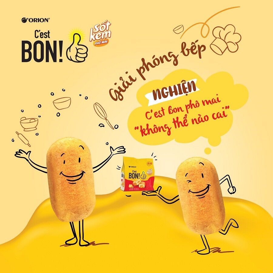 COMBO 5 CÁI BÁNH BON C’EST SỐT KEM PHÔ MAI